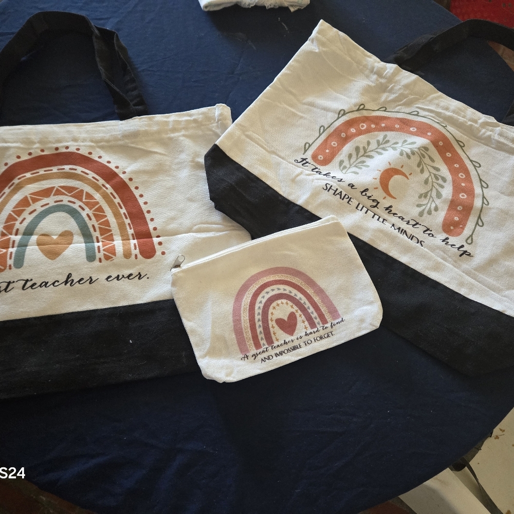 Canvas teacher bags new